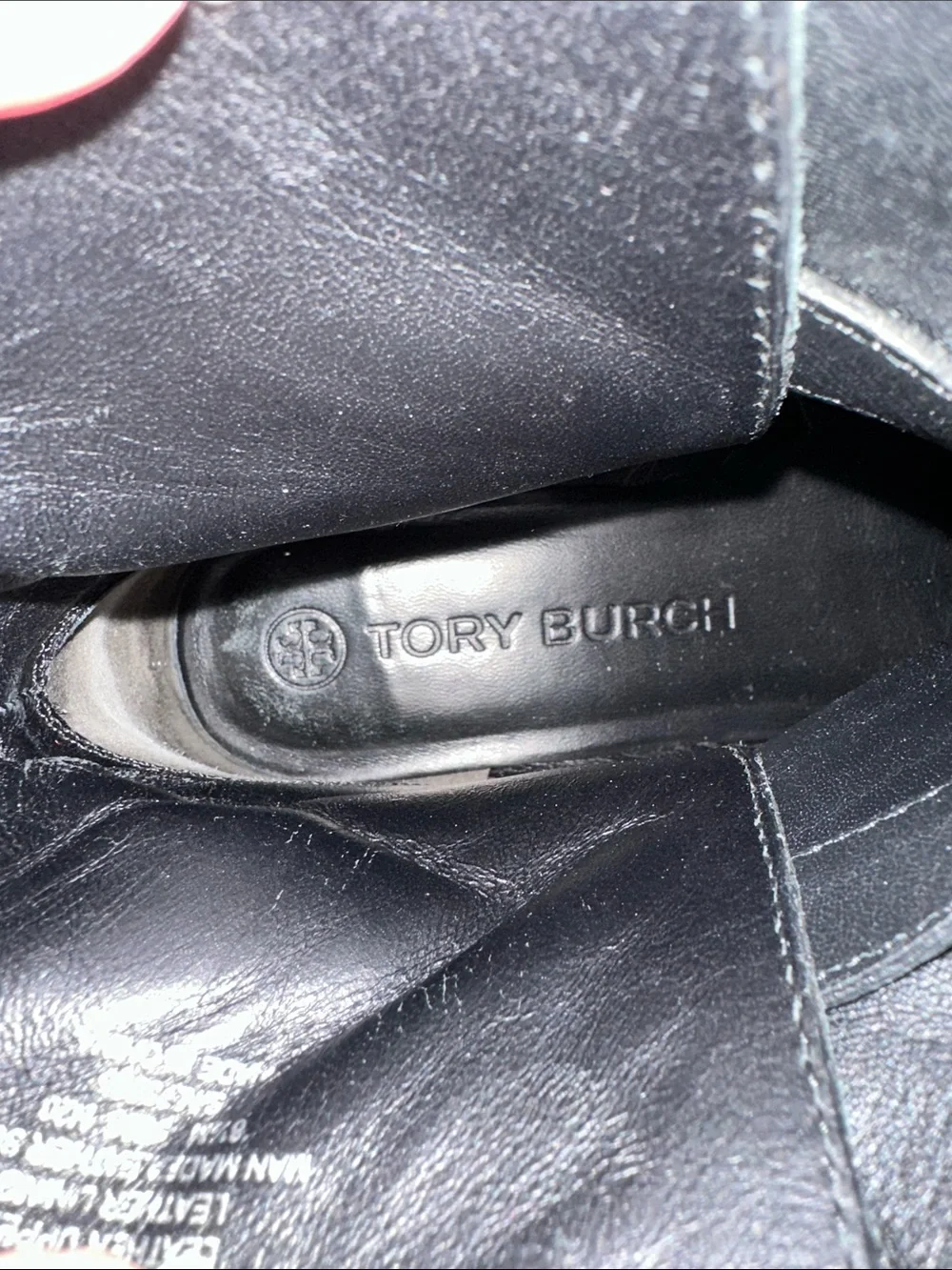 Tory Burch Brook Leather Ankle Boots with Gold Buckle Size 8.5